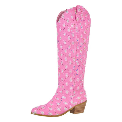 Bottes Queen Periwinkle (4 Couleurs)
