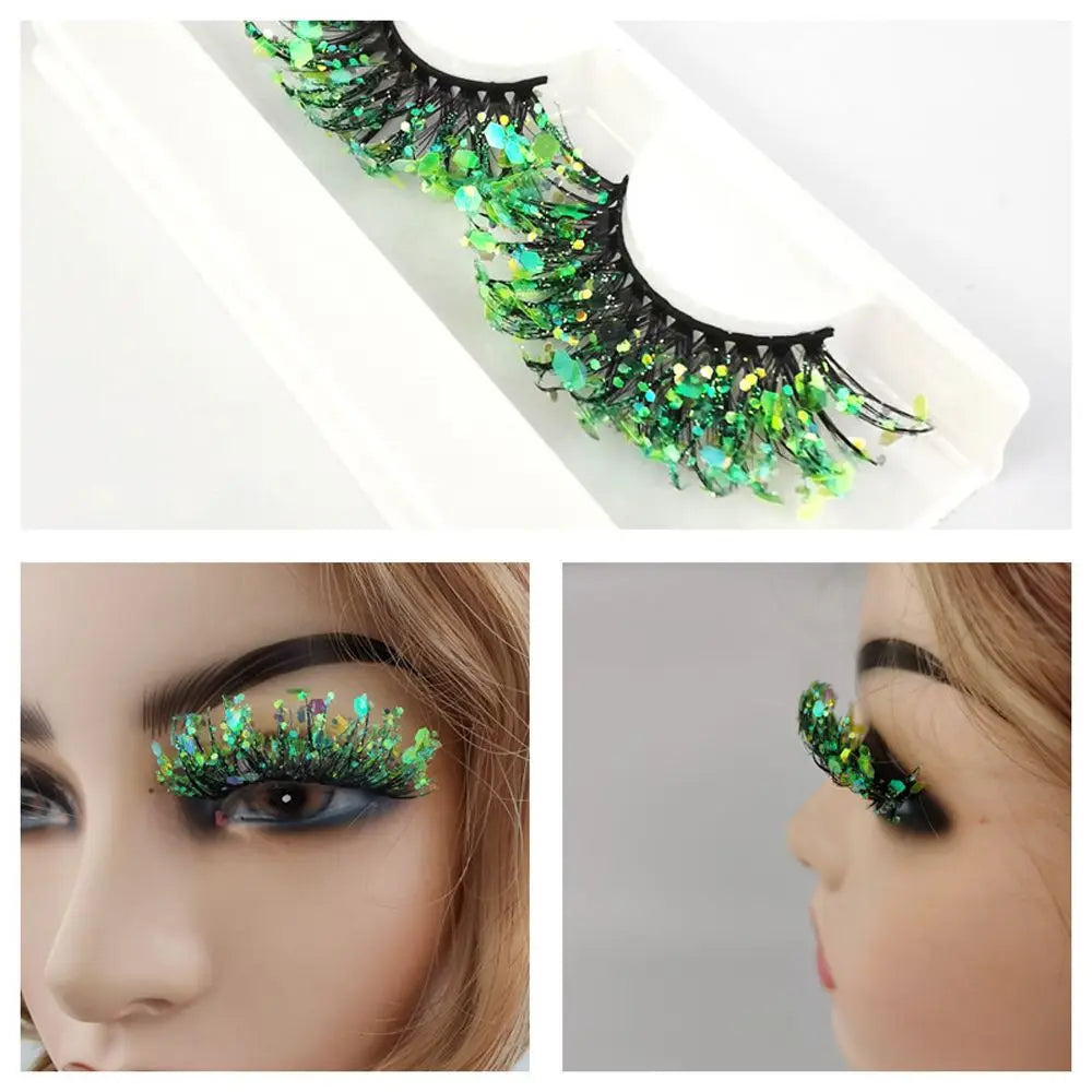 Faux cils Queen Sequins (Vert)