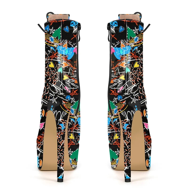 Bottes Queen Graffiti