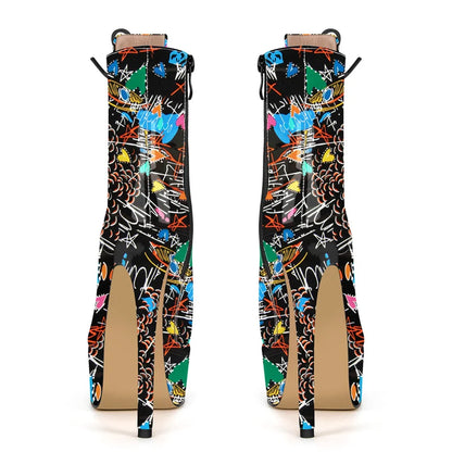 Bottes Queen Graffiti