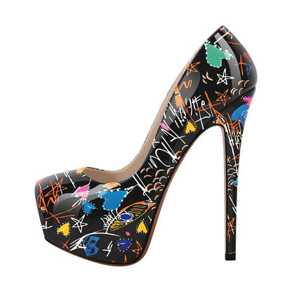 Escarpins Queen Graffiti (2 Couleurs)