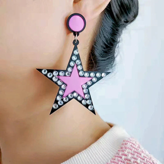 Boucles d'oreilles Queen Star