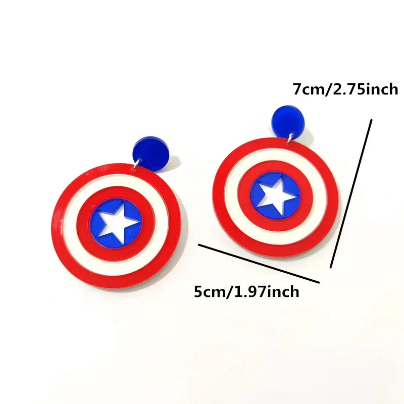 Boucles d'oreilles Queen America