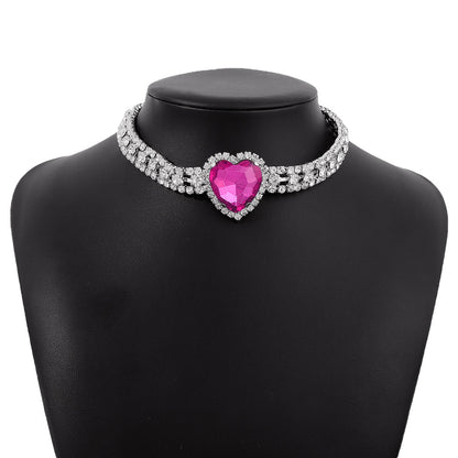 Collier ras du cou Queen Rose (Argenté)