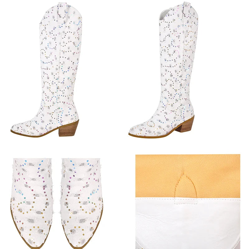 Bottes Queen Periwinkle (4 Couleurs)