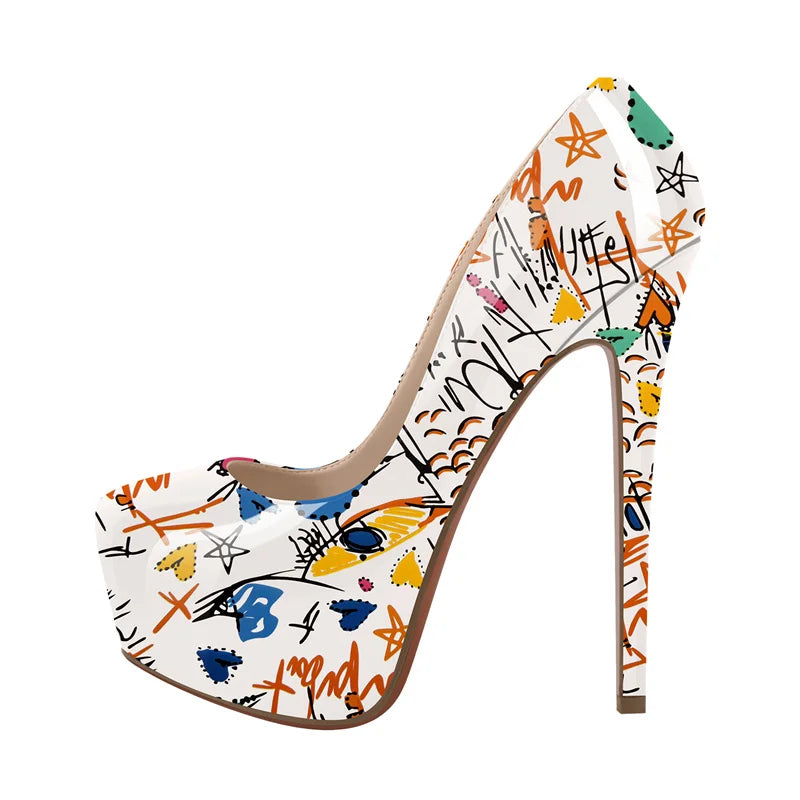 Escarpins Queen Graffiti (2 Couleurs)