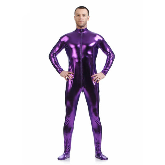 Costume zentai Queen Glitter (Purple)
