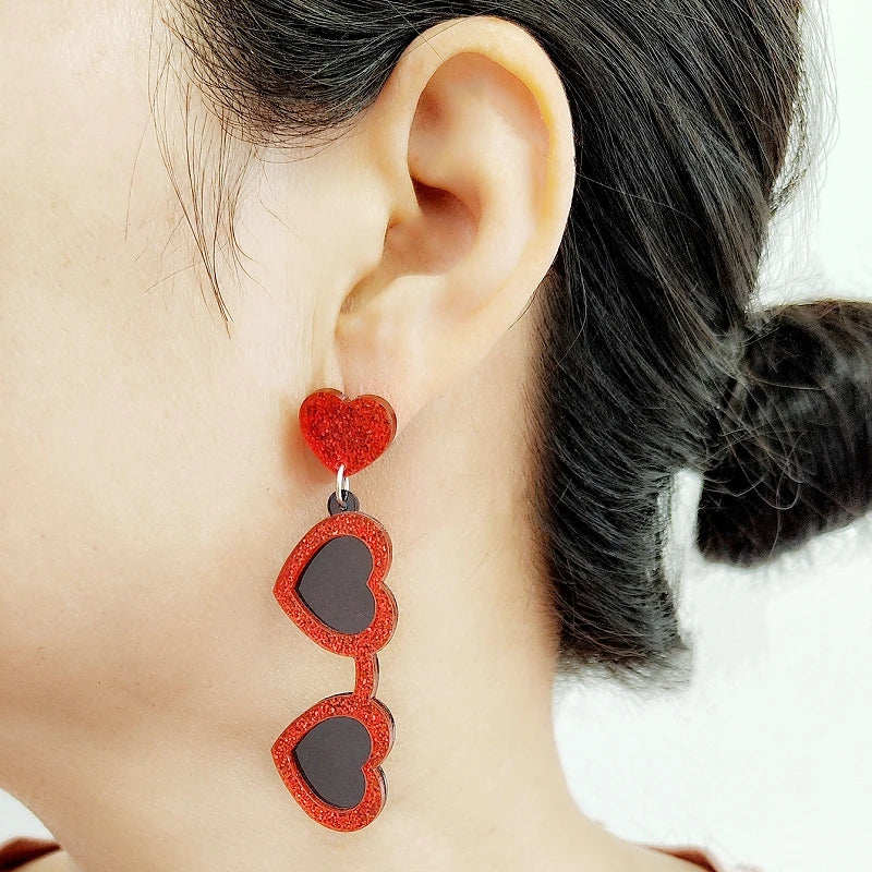 Boucles d'oreilles Queen Sunglasses
