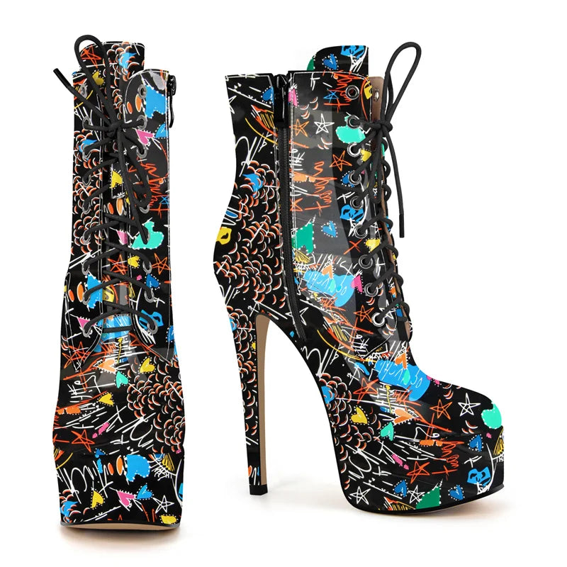 Bottes Queen Graffiti
