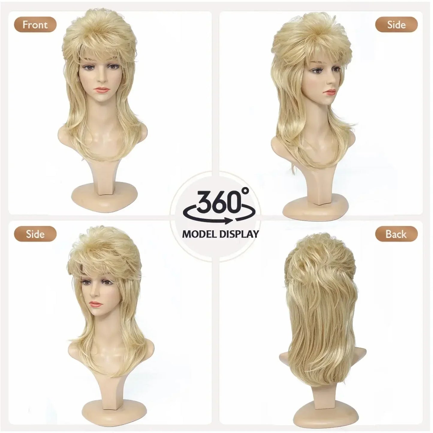 Perruque Queen Dolly (4 Couleurs)
