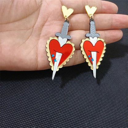 Boucles d'oreilles Queen Stabbed