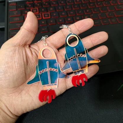 Boucles d'oreilles Queen Rocket