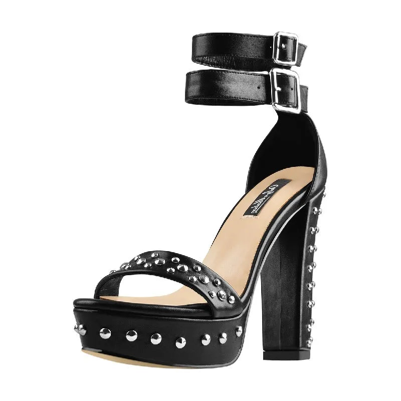 Sandales Queen Trhijard (Noir)