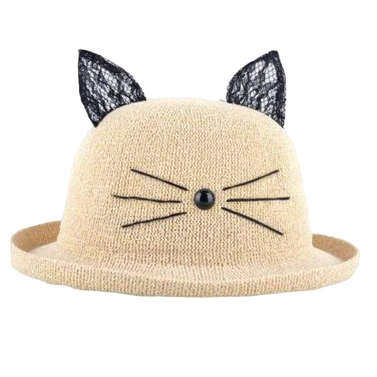 Chapeau Drag Kitten (Beige)