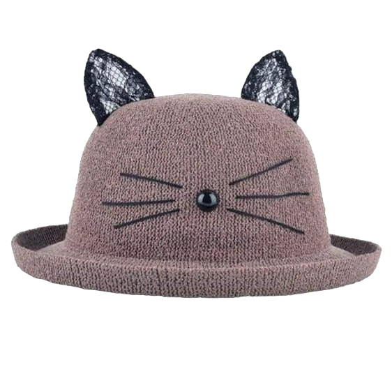 Chapeau Drag Kitten (Marron)