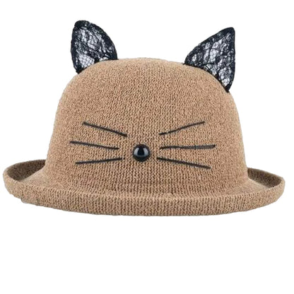 Chapeau Drag Kitten (Kaki)