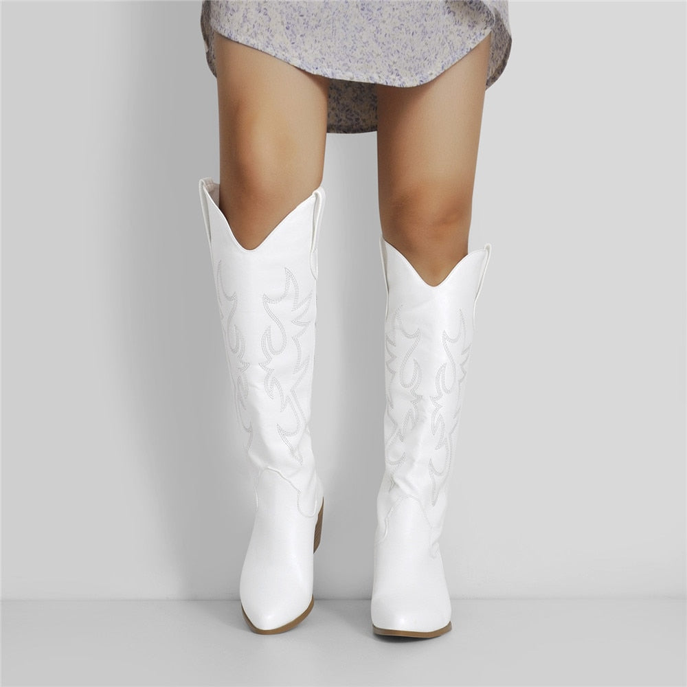 Bottes Queen Agnes (Blanc)