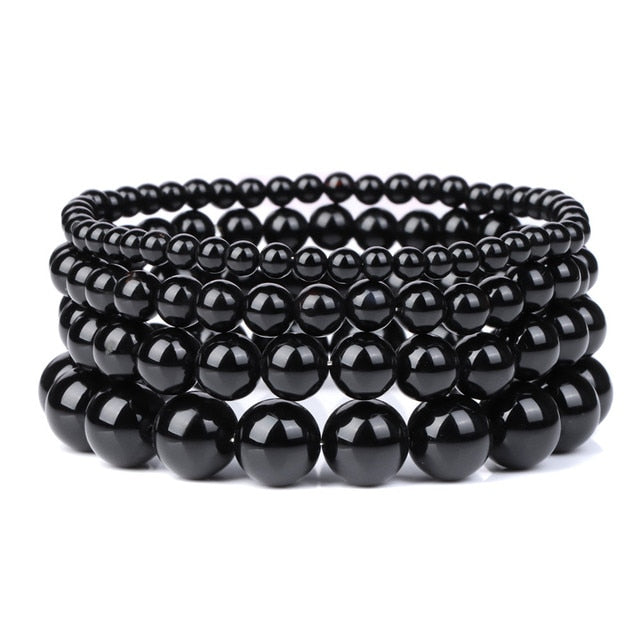 Bracelet Queen Agate (Noir)