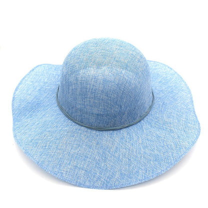 Chapeau Drag Linen (Bleu)