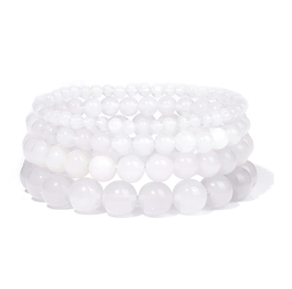 Bracelet Queen Agate (Blanc)