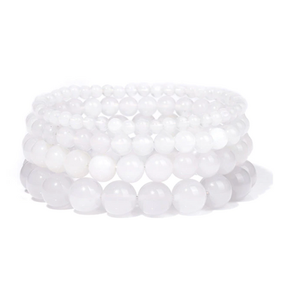 Bracelet Queen Agate (Blanc)