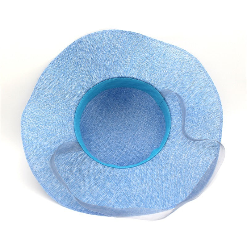 Chapeau Drag Linen (Bleu)