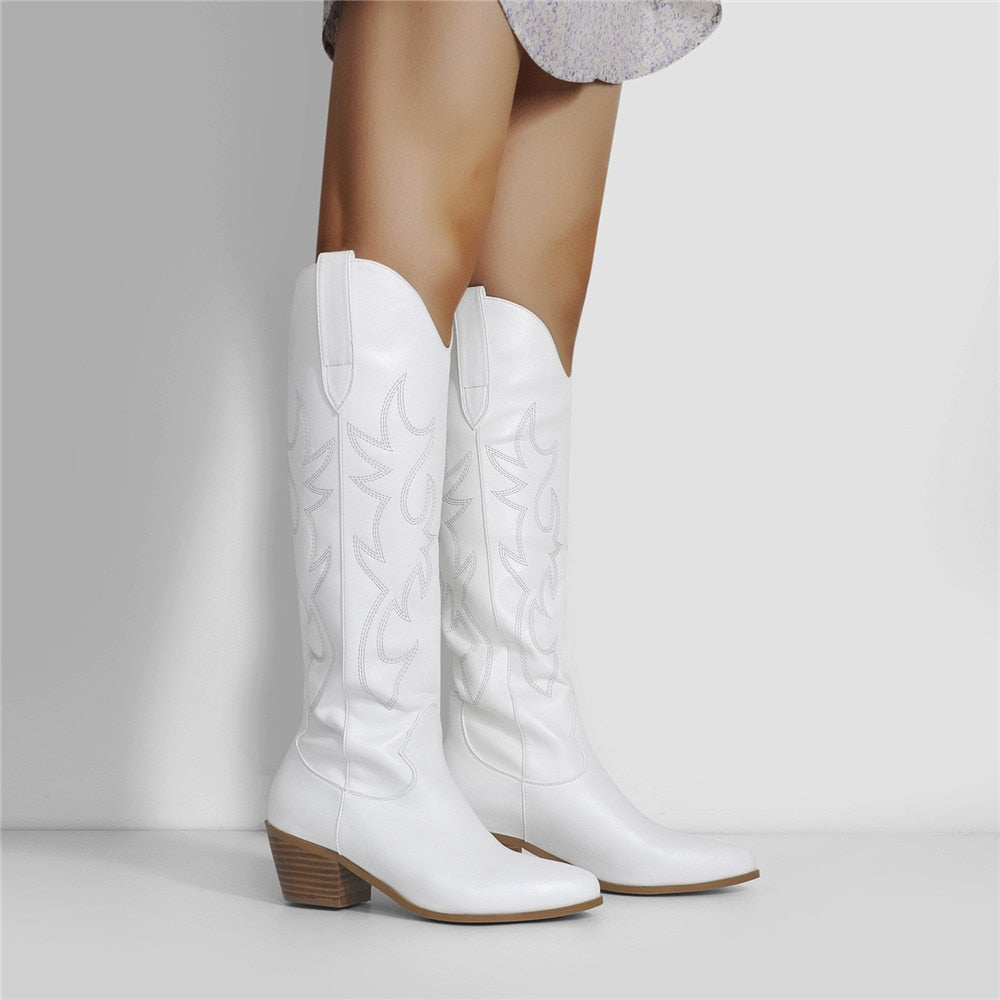 Bottes Queen Agnes (Blanc)