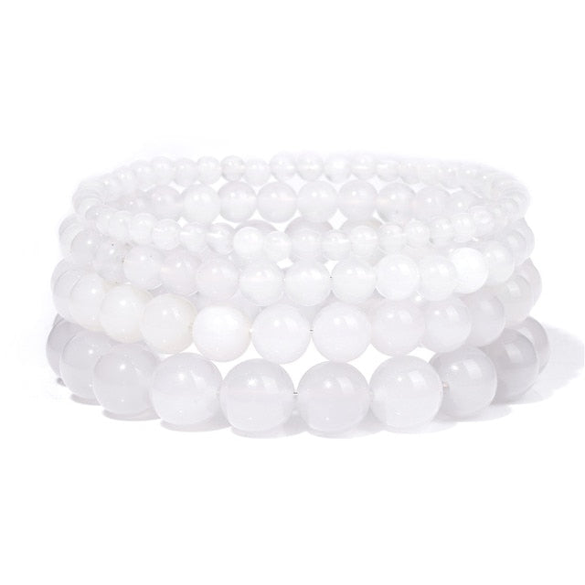 Bracelet Queen Agate (Blanc)