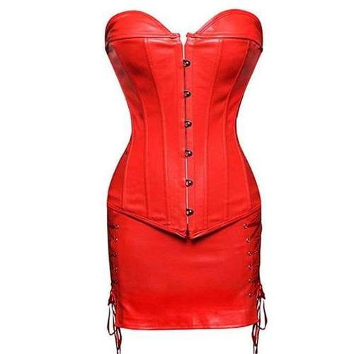 Robe Corset Drag Xena (Rouge)