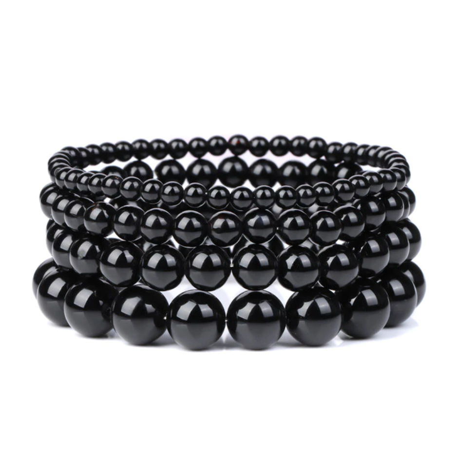 Bracelet Queen Agate (Noir)