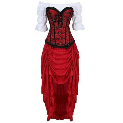 Robe Corset Drag Courtesan (2 Couleurs)
