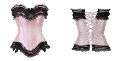 Corset Drag Poison (Rose et noir)