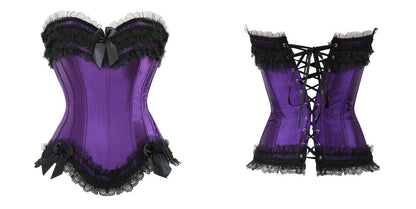 Corset Drag Poison (Violet et Noir)