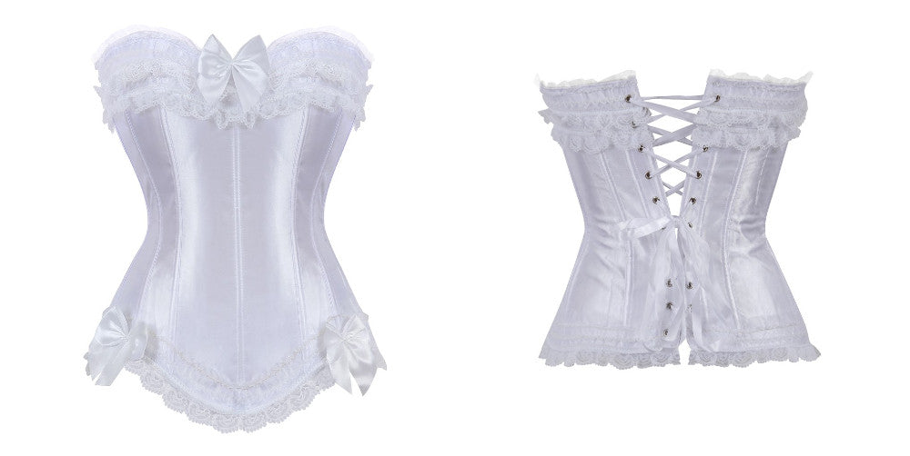 Corset Drag Poison (Blanc)