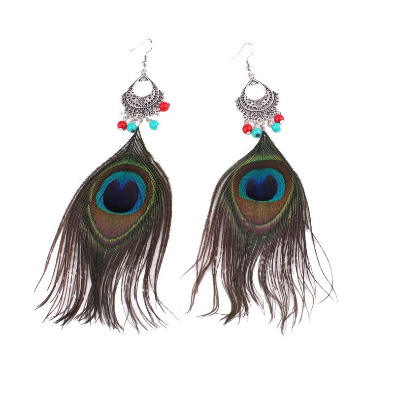 Boucles D'Oreilles Drag Peacock