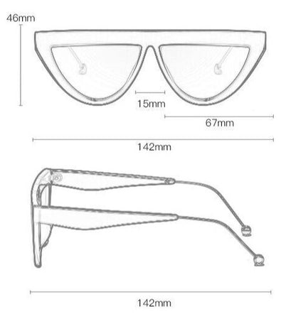 Lunettes de Soleil Drag Gwyneth (8 Couleurs)