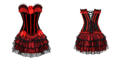 Robe Corset Drag Michelle (Rouge)