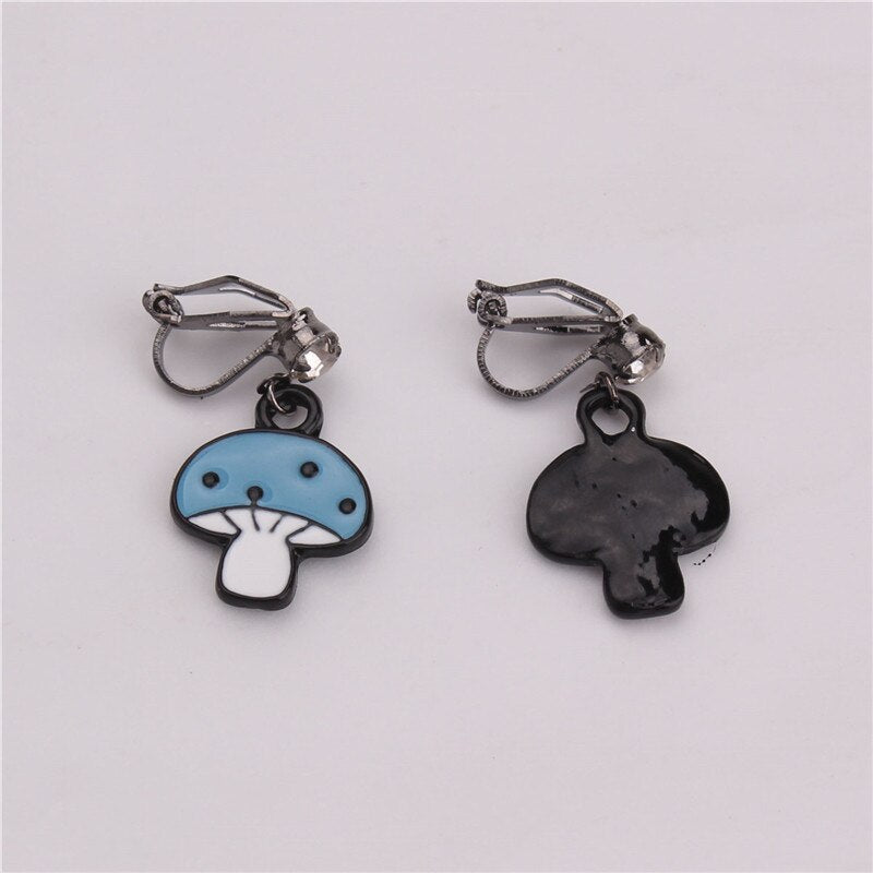 Boucles D'Oreilles Clip Drag Mushroom