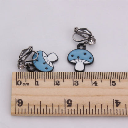 Boucles D'Oreilles Clip Drag Mushroom