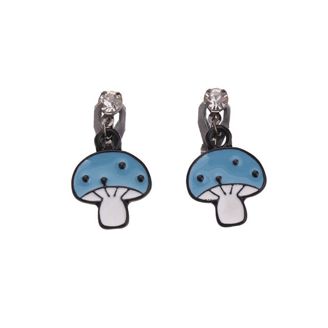 Boucles D'Oreilles Clip Drag Mushroom