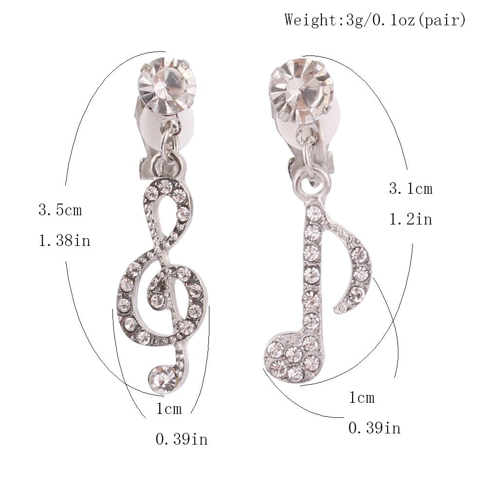 Boucles D'Oreilles Clip Drag Solfeggio