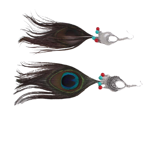 Boucles D'Oreilles Drag Peacock