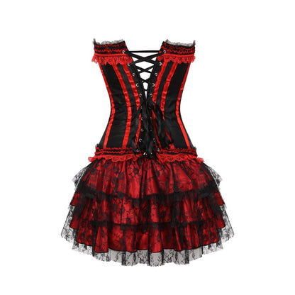 Robe Corset Drag Michelle (Rouge)