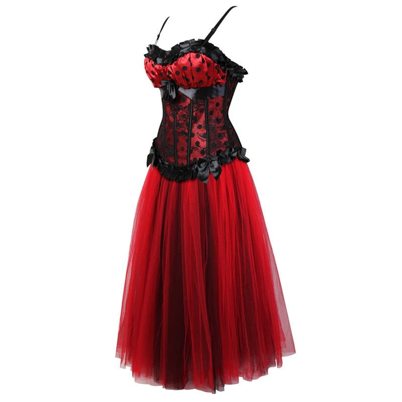 Robe Corset Drag Ninette (Rouge)