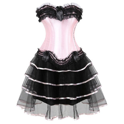 Robe Corset Drag Poison (Jupe longue)