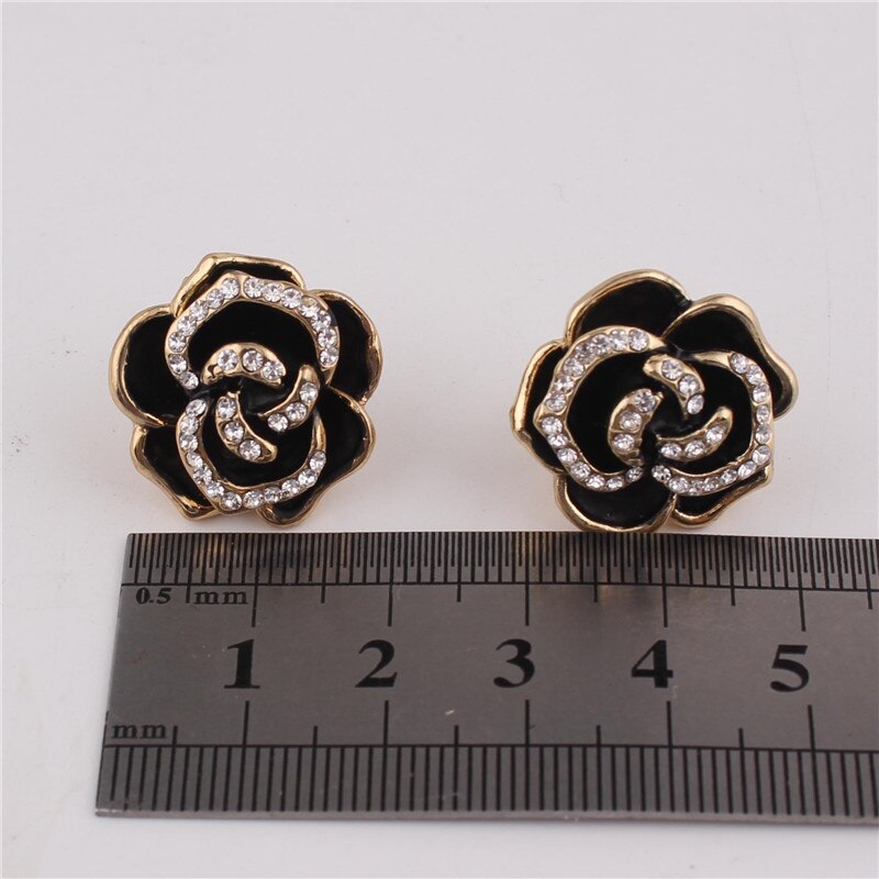 Boucles D'Oreilles Clip Drag Rose