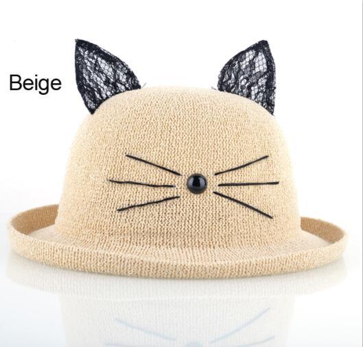 Chapeau Drag Kitten (Beige)