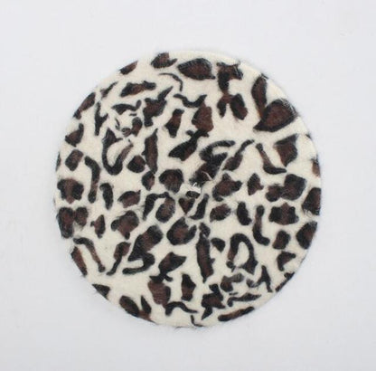 Béret Queen Leopard (Blanc)