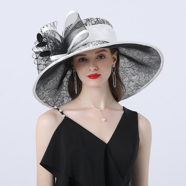 Chapeau Queen Santha (Blanc)