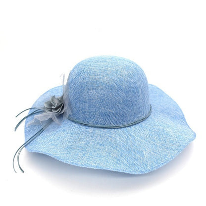 Chapeau Drag Linen (Bleu)